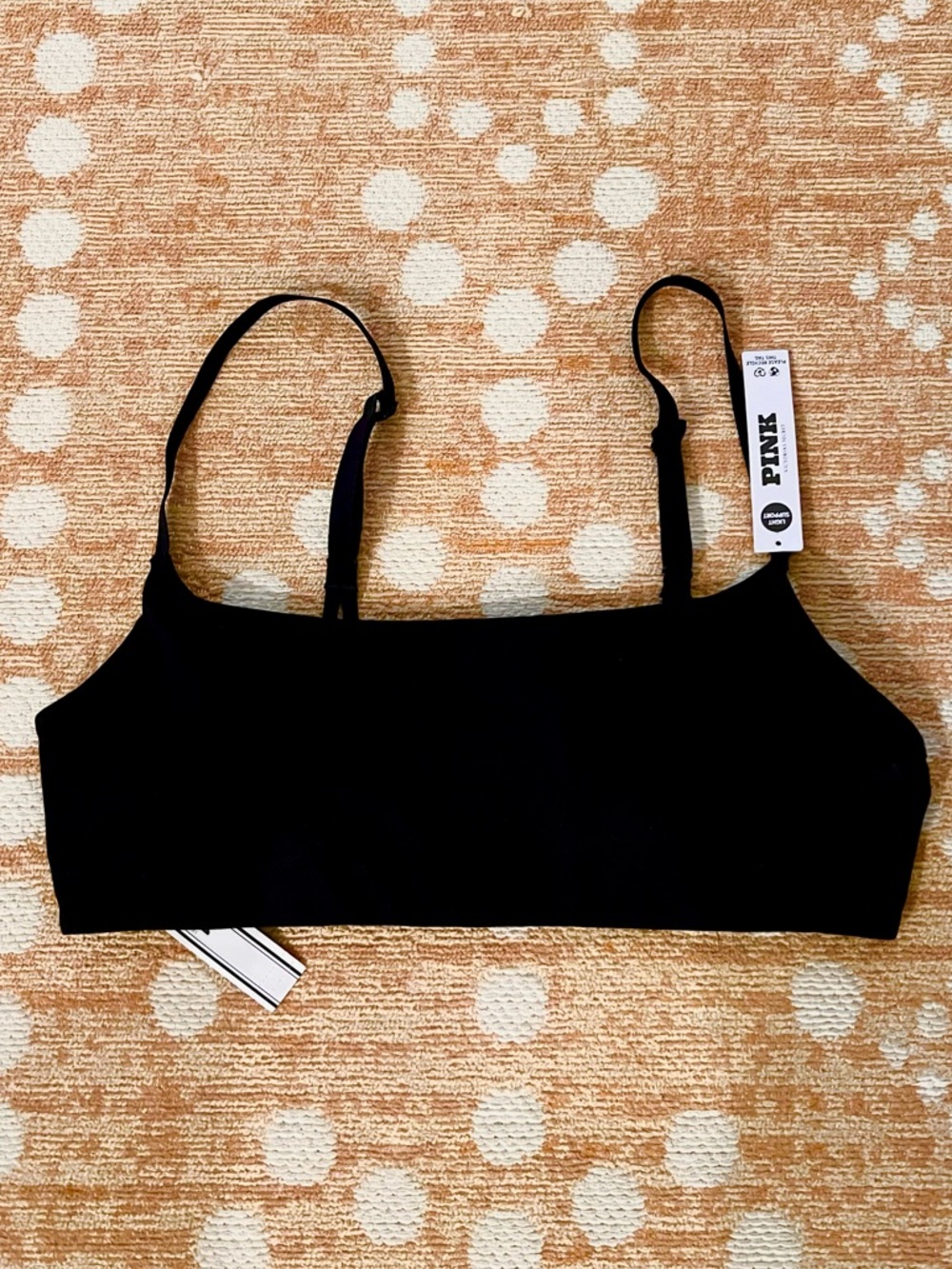 Victoria's Secret PINK Black Stretch Bralette